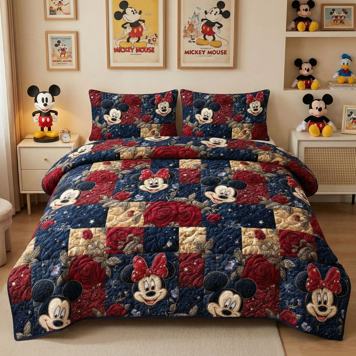 Beloved Story 3-Piece Quilted Bedding Set DMC0NT047