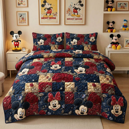 Beloved Story 3-Piece Quilted Bedding Set DMC0NT047