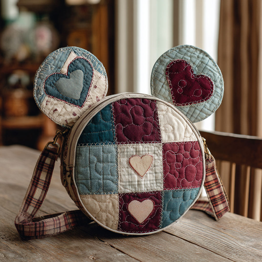 Blush Hearts Quilted Crossbody Bag DMC0DK016