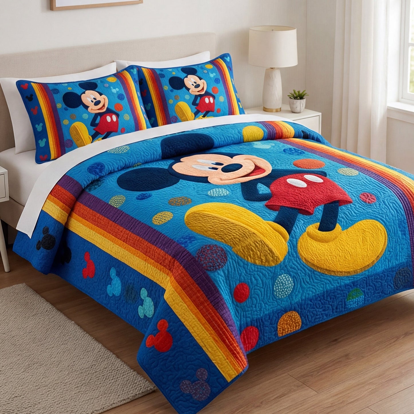 Bold Color Celebration 3-Piece Quilted Bedding Set DMC0NT127