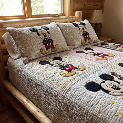 Cabin Storybook Nights 3-Piece Quilted Bedding Set DMC0PT063