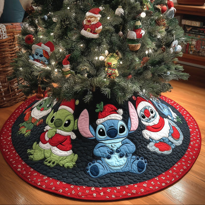 Cheerful Cosmic Pal Quilted Tree Skirt NCU0HT081