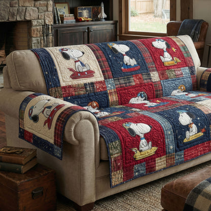 Cheerful Patch Memories Quilted Sofa Cover DMC0PT091