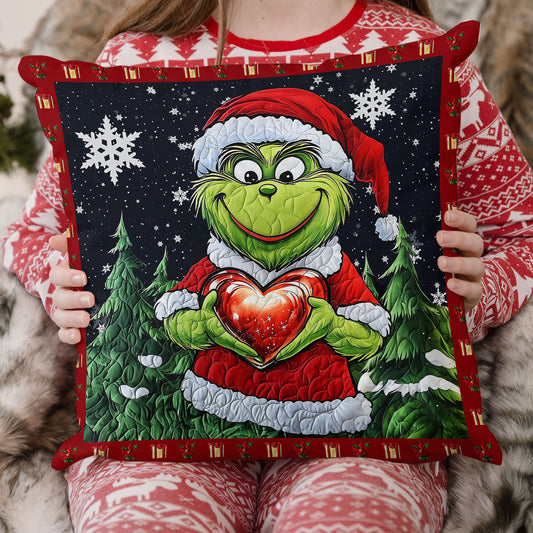 Christmas Spirit Twist Quilted Pillow Case NCU0LT056