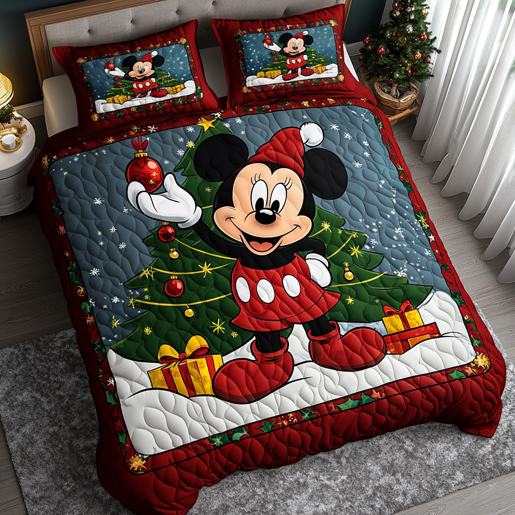 Christmas Eve Dreams 3-Piece Quilted Bedding Set NCU0LT002