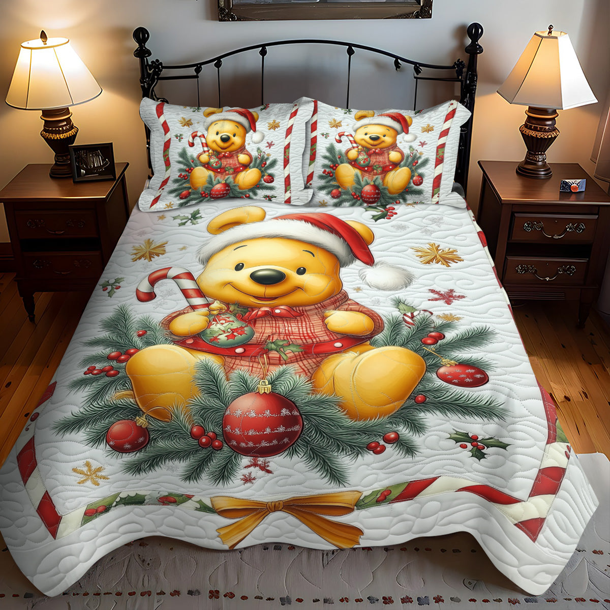 Christmas Eve Dreams 3-Piece Quilted Bedding Set NCU0LT072