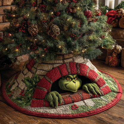 Christmas Hideout Base Quilted Tree Skirt NCU0HT123