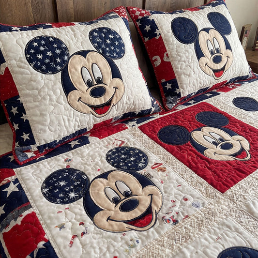 Classic Americana Icons 3-Piece Quilted Bedding Set DMC0PT040