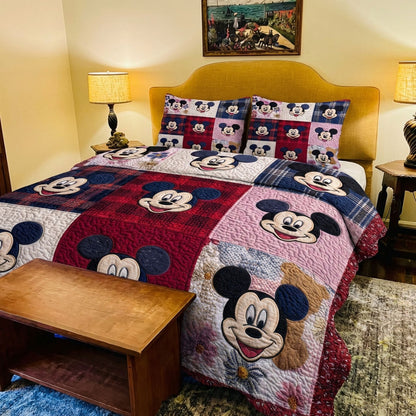Classic Pop Nostalgia 3-Piece Quilted Bedding Set DMC0PT041
