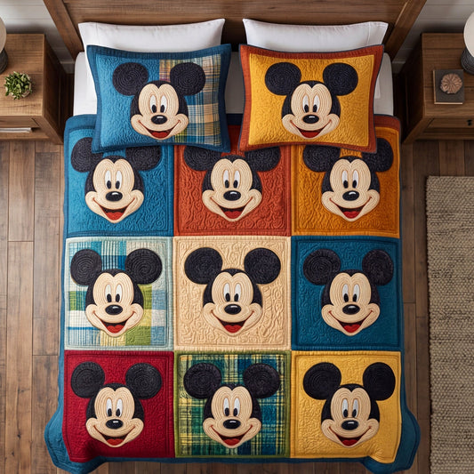 Classic Smile 3-Piece Quilted Bedding Set DMC0NT136