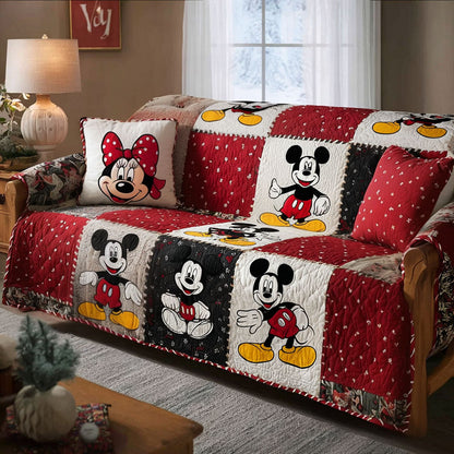 Classic Smiles Quilted Sofa Cover DMC0NT014