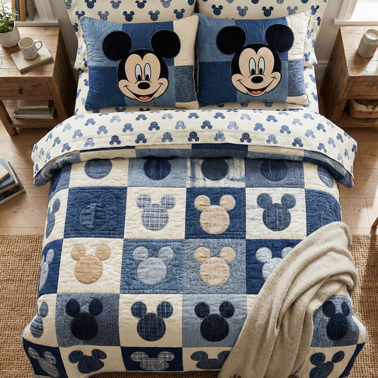 Colorful Friends 3-Piece Quilted Bedding Set DMC0NT015