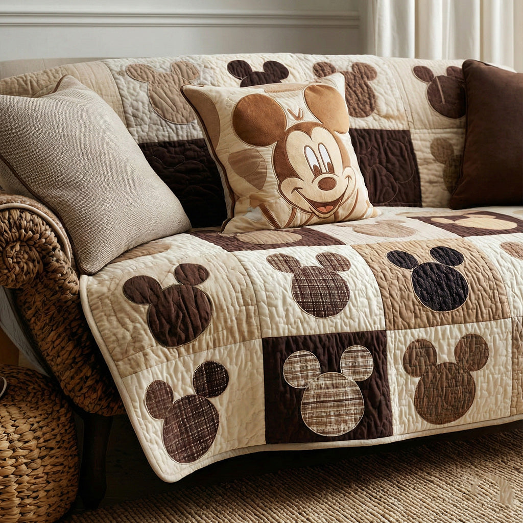 Colorful Friends V2 Quilted Sofa Cover DMC0NT015