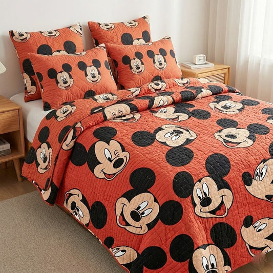 Colorful Friends 3-Piece Quilted Bedding Set DMC0DK005