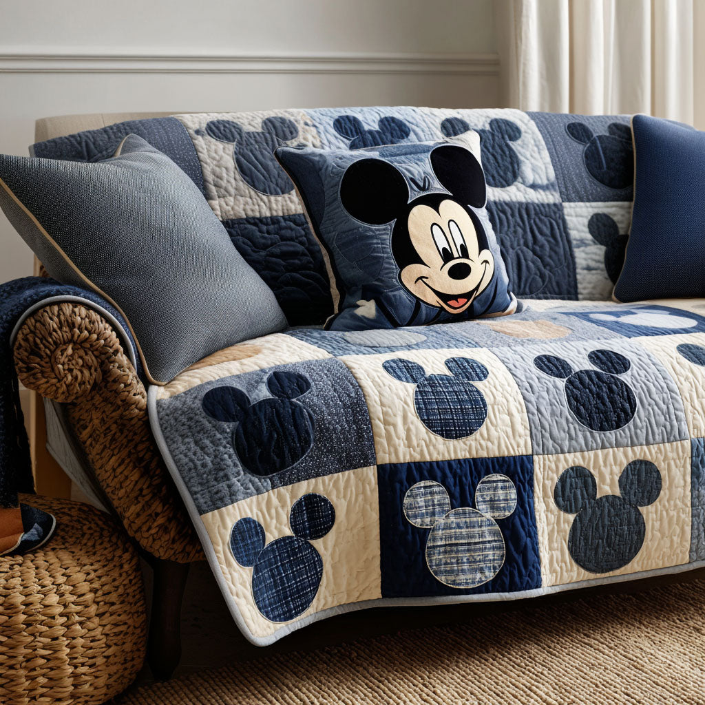 Colorful Friends Quilted Sofa Cover DMC0NT015