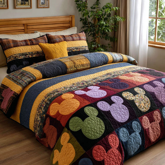 Colorful Memories 3-Piece Quilted Bedding Set DMC0NT027