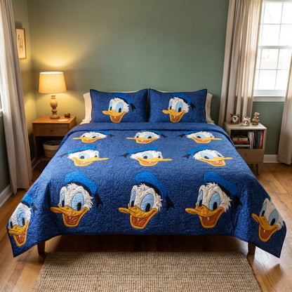 Comic Quack 3-Piece Quilted Bedding Set DMC0DK053