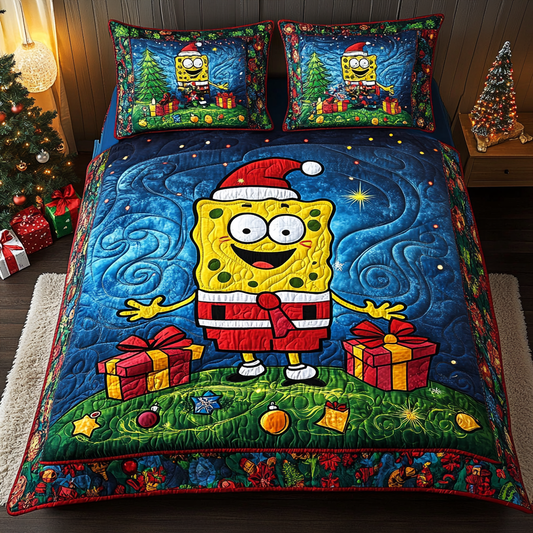 Coral Cheer 3-Piece Quilted Bedding Set NCU0LT113