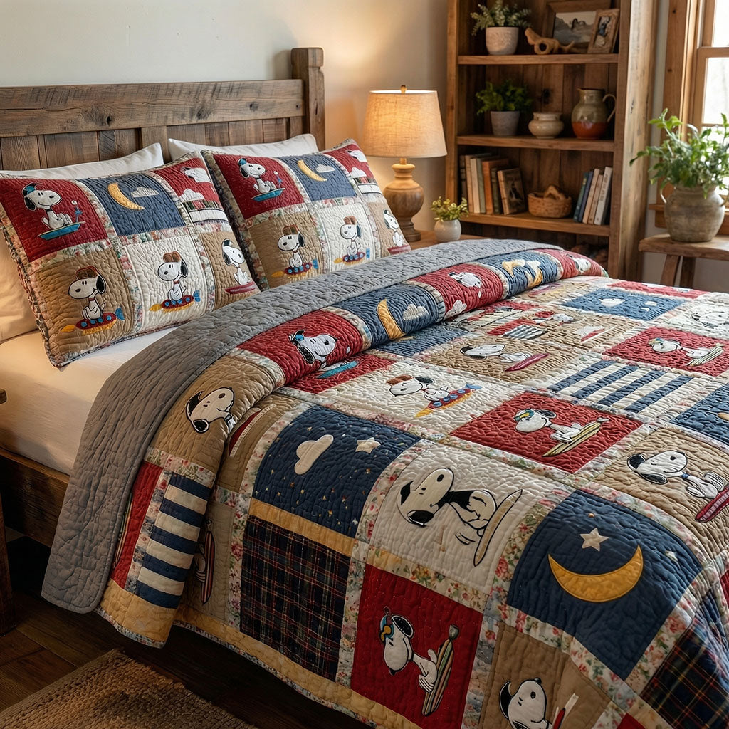 Country Charm Companions 3-Piece Quilted Bedding Set DMC0PT103