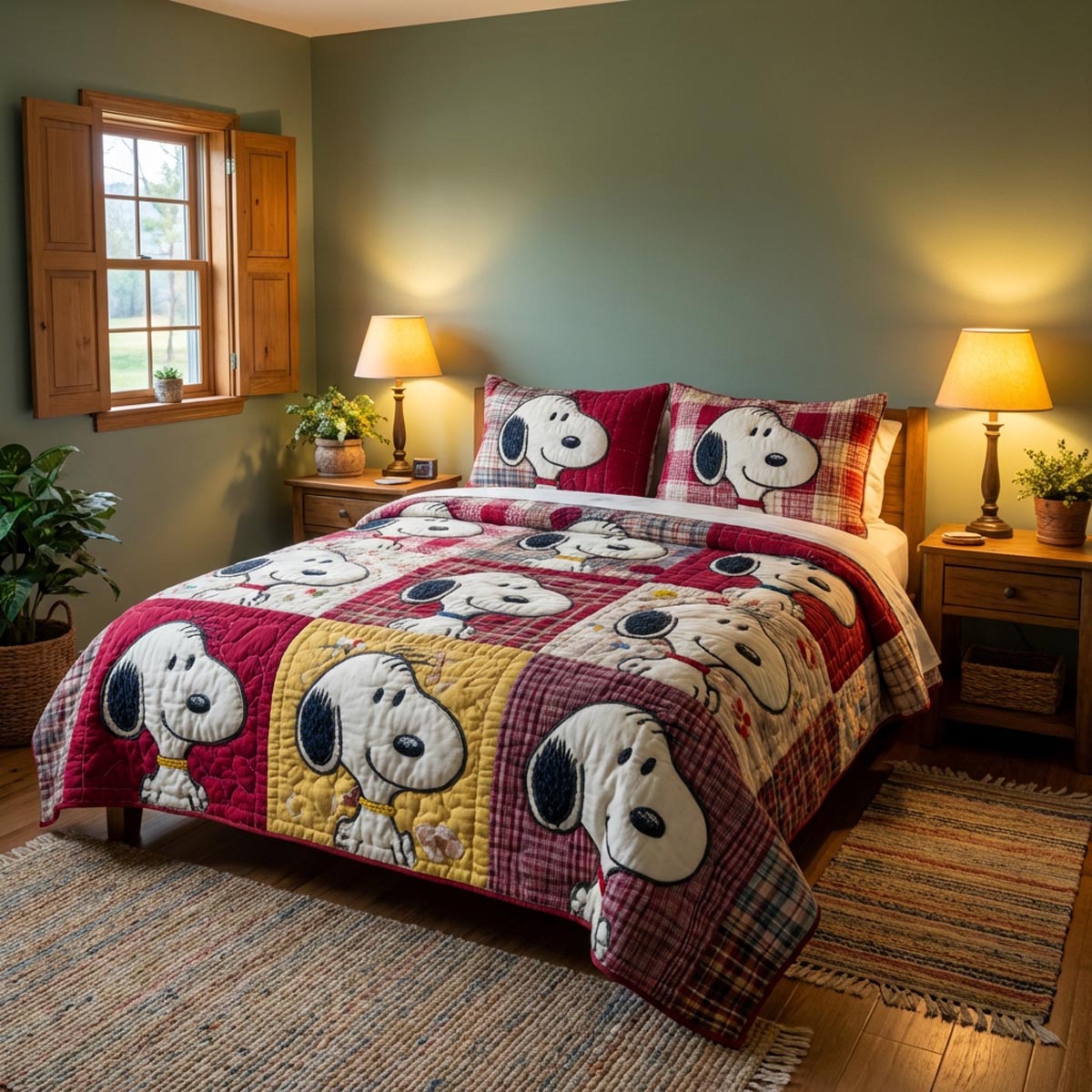 Country Companions 3-Piece Quilted Bedding Set DMC0DV044