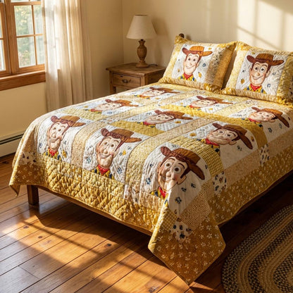 Cowboy Charm 3-Piece Quilted Bedding Set DMC0DV054