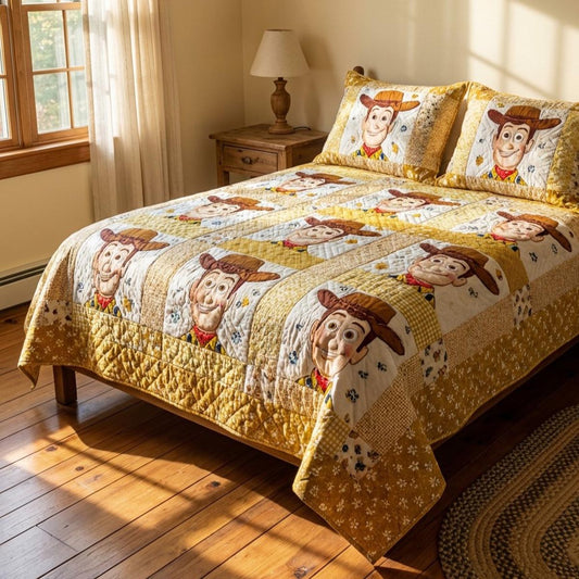 Cowboy Charm 3-Piece Quilted Bedding Set DMC0DV054