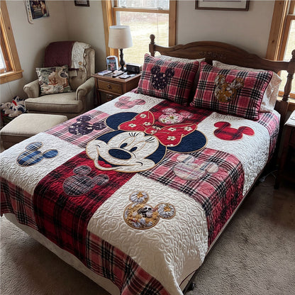 Cozy Cottage Moments 3-Piece Quilted Bedding Set DMC0PT065