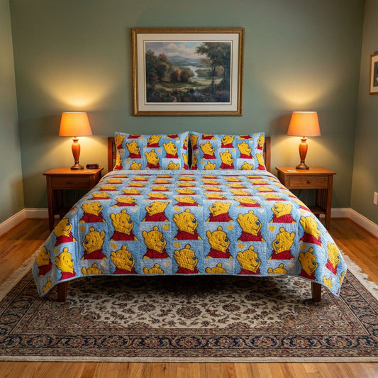 Cozy Hearts 3-Piece Quilted Bedding Set DMC0DK046
