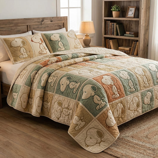 Cozy Memory Parade 3-Piece Quilted Bedding Set DMC0PT106