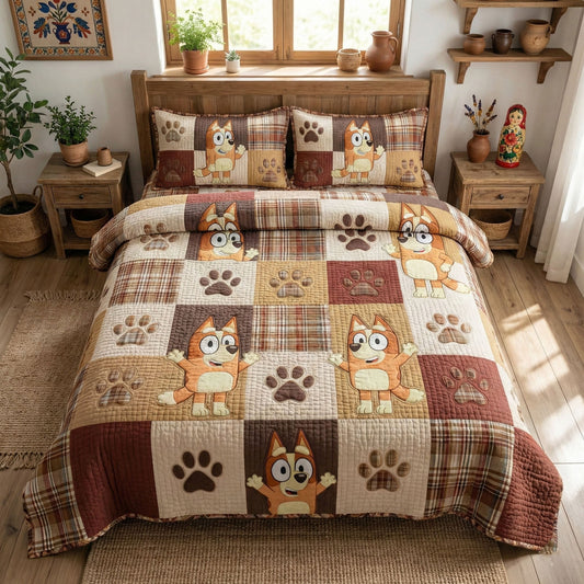 Cozy Moments 3-Piece Quilted Bedding Set DMC0NT104