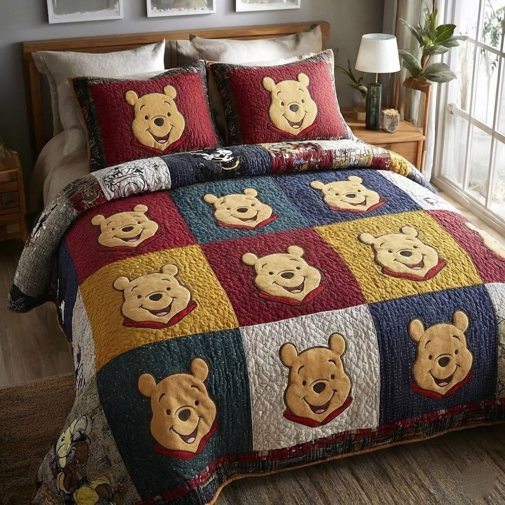 Cozy Patchwork 3-Piece Quilted Bedding Set DMC0DK018