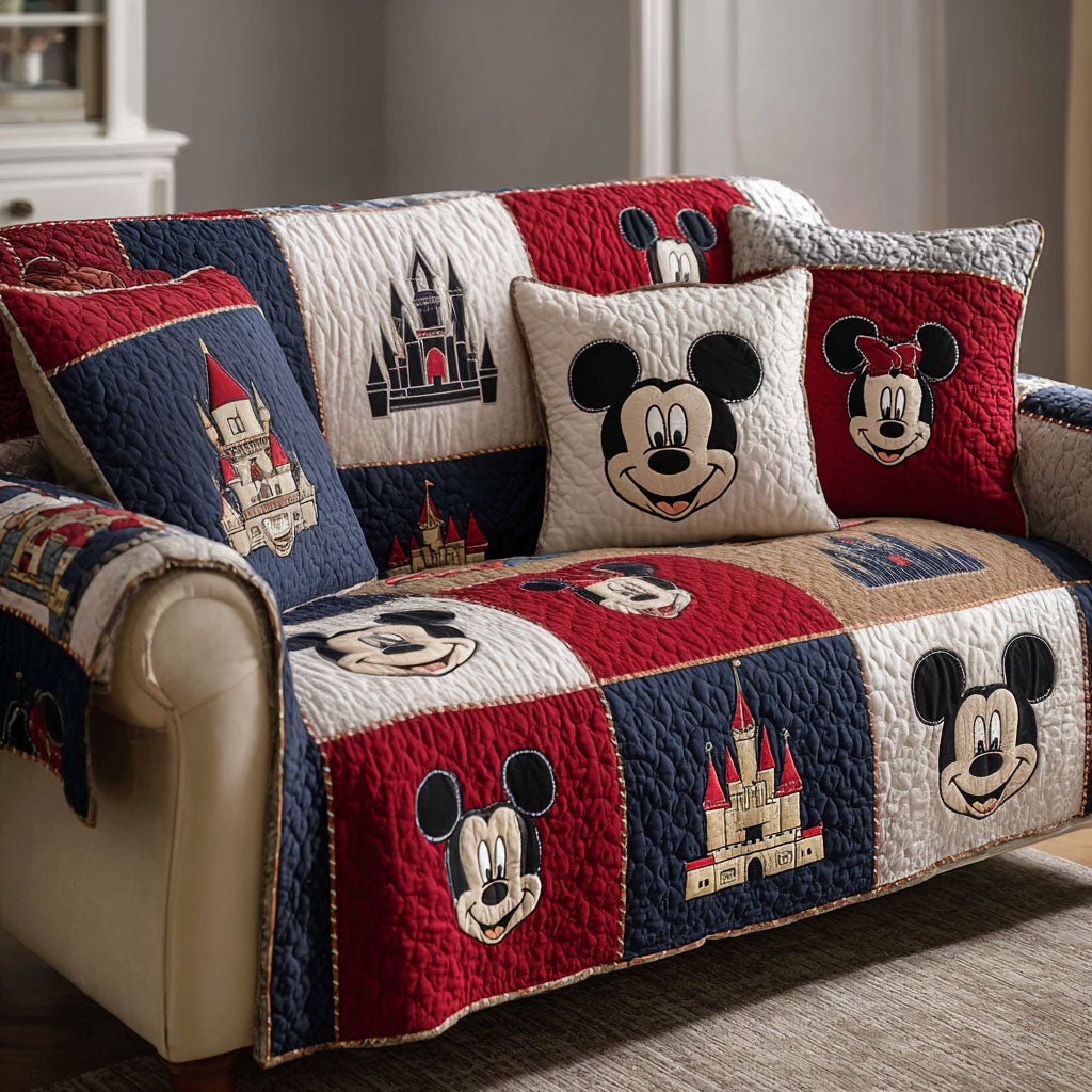 Cozy Smiles Quilted Sofa Cover DMC0NT018