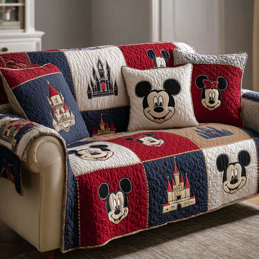 Cozy Smiles Quilted Sofa Cover DMC0NT018