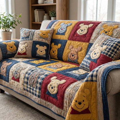 Cozy Smiles Quilted Sofa Cover DMC0NT122