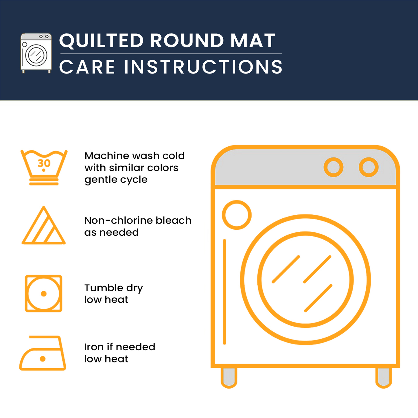 Cozy Chimney Crawl Quilted Round Mat NCU0HT089