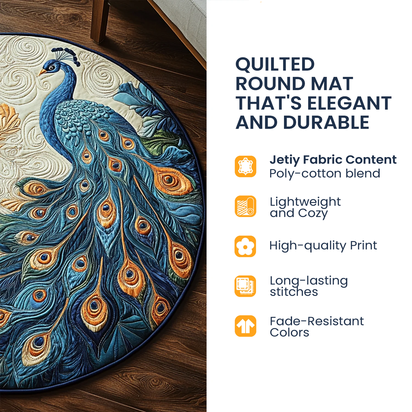 Twirling Toy Taker Quilted Round Mat NCU0HT094