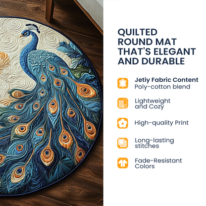 Cozy Chimney Crawl Quilted Round Mat NCU0HT089