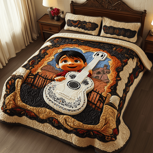 Echoes of Soul 3-Piece Quilted Bedding Set NCU0HT040