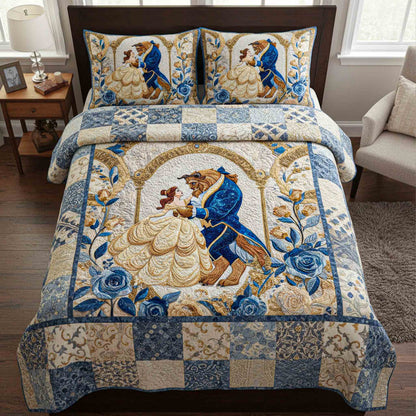 Enchanted Waltz 3-Piece Quilted Bedding Set DMC0NT097