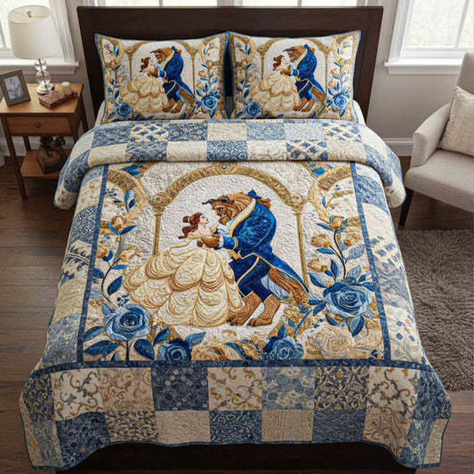 Enchanted Waltz 3-Piece Quilted Bedding Set DMC0NT097