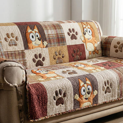 Everyday Smiles Quilted Sofa Cover DMC0NT092