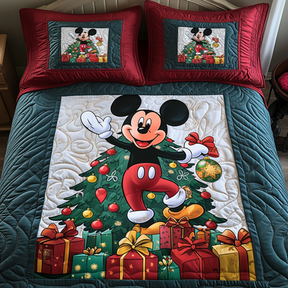 Festive Flurries 3-Piece Quilted Bedding Set NCU0LT004