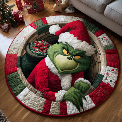 Festive Sneak Attack Quilted Round Mat NCU0HT091