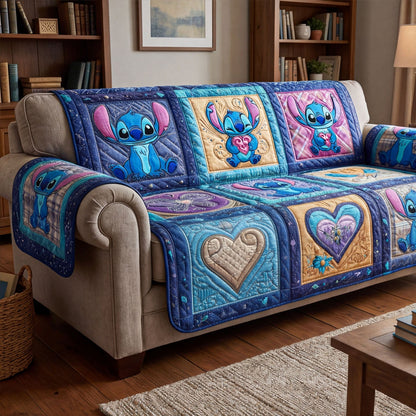 Floral Melody Quilted Sofa Cover DMC0NT158