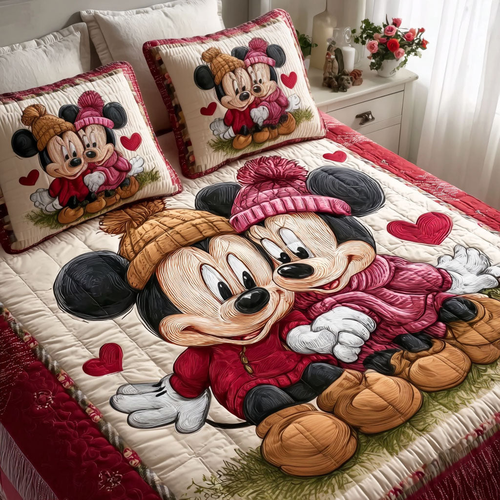 Forever Together 3-Piece Quilted Bedding Set DMC0NT002