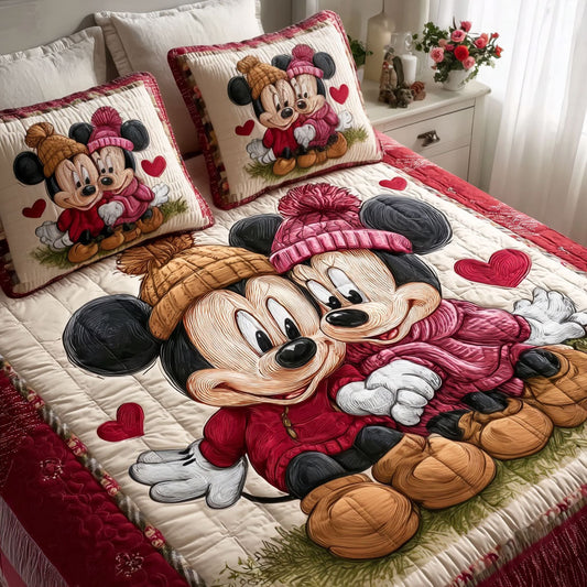 Forever Together 3-Piece Quilted Bedding Set DMC0NT002