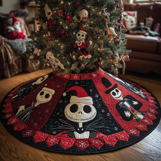 Frightfully Festive Quilted Tree Skirt NCU0HT097