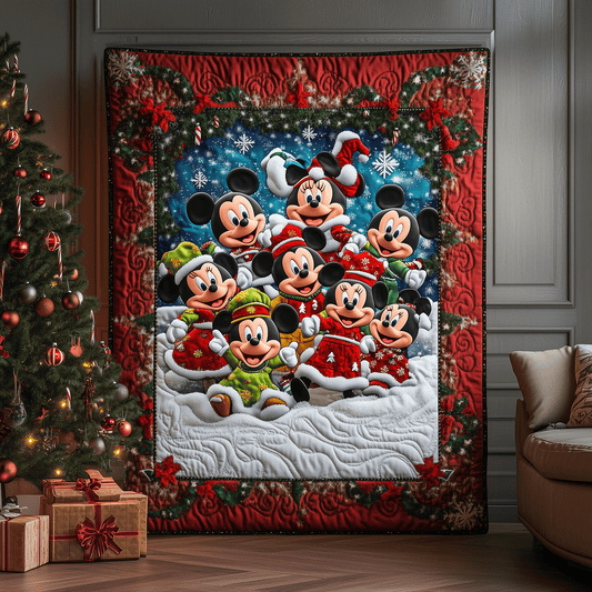 Frosty Festive Quilted Blanket NCU0HT014