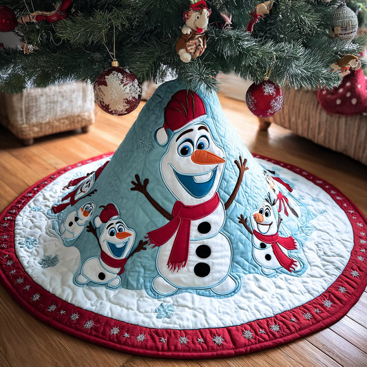 Frosty Giggles Quilted Tree Skirt NCU0HT098
