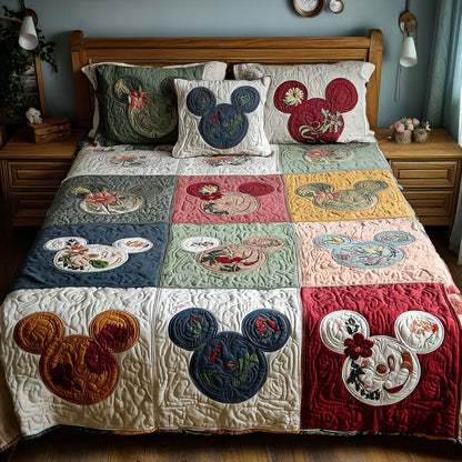 Garden Patch Heirloom 3-Piece Quilted Bedding Set DMC0PT078